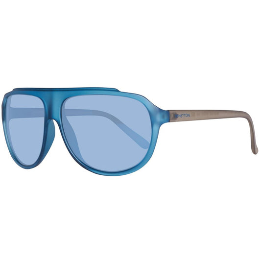 Lunettes de soleil Benetton bleues injectées