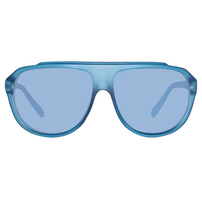 Lunettes de soleil Benetton bleues injectées