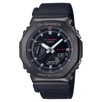 Casio Zwart Stoffen Horloge