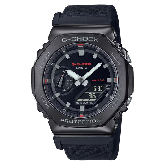 Casio Zwart Stoffen Horloge