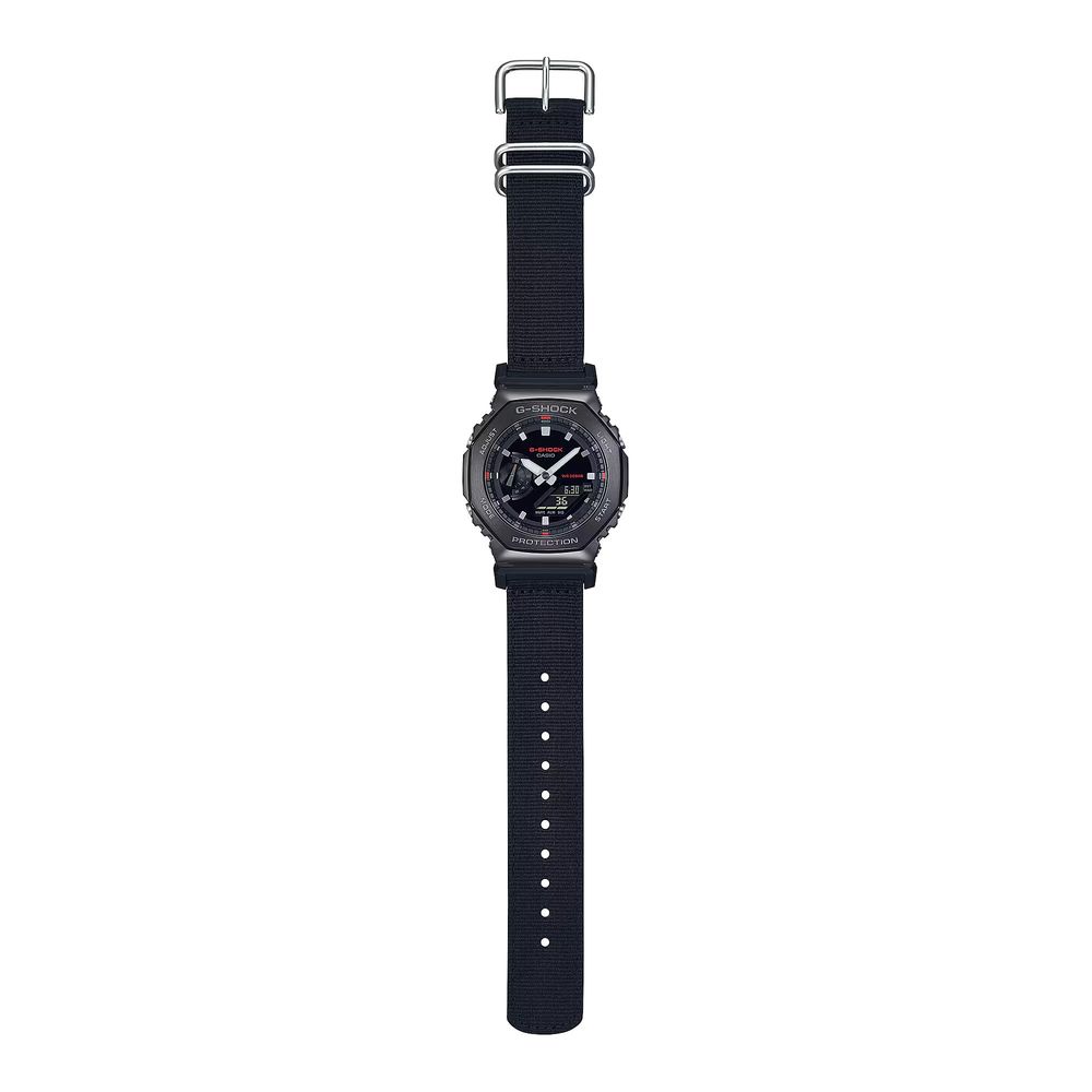 Casio Zwart Stoffen Horloge