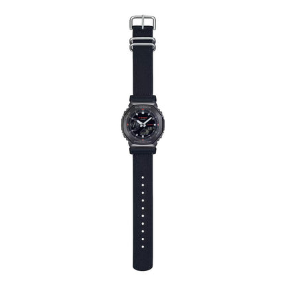 Casio Zwart Stoffen Horloge