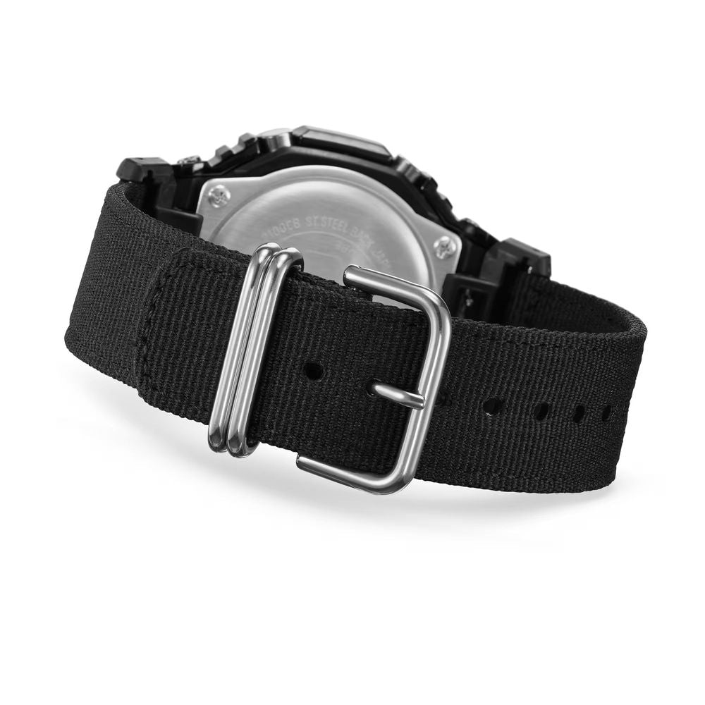 Casio Zwart Stoffen Horloge