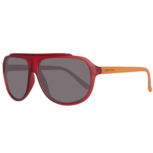 Lunettes de soleil Benetton rouges injectées