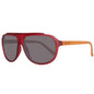 Lunettes de soleil Benetton rouges injectées