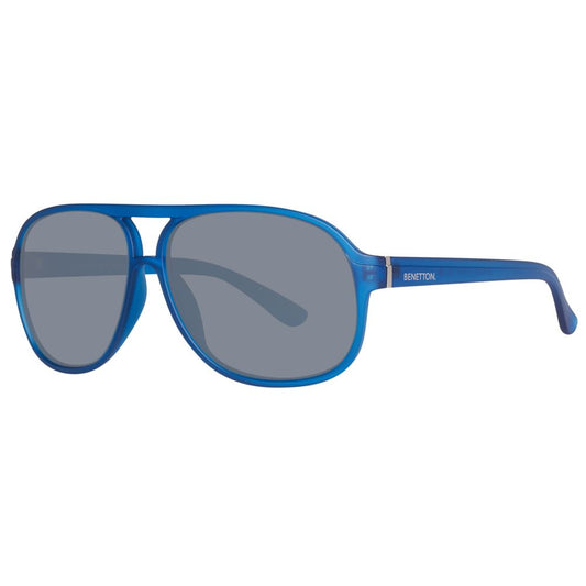Lunettes de soleil Benetton bleues injectées
