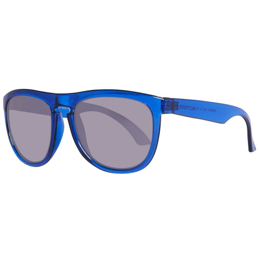 Lunettes de soleil Benetton bleues injectées