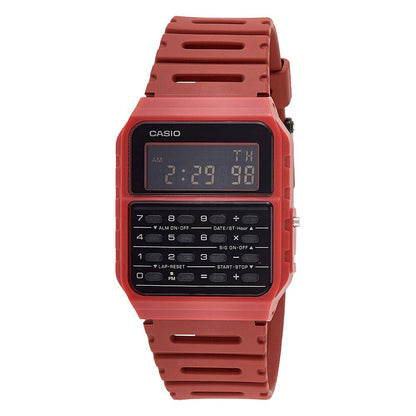 Montre Casio en résine rouge