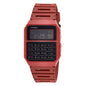 Montre Casio en résine rouge