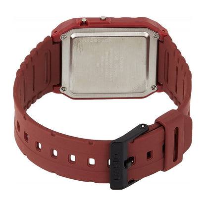Montre Casio en résine rouge