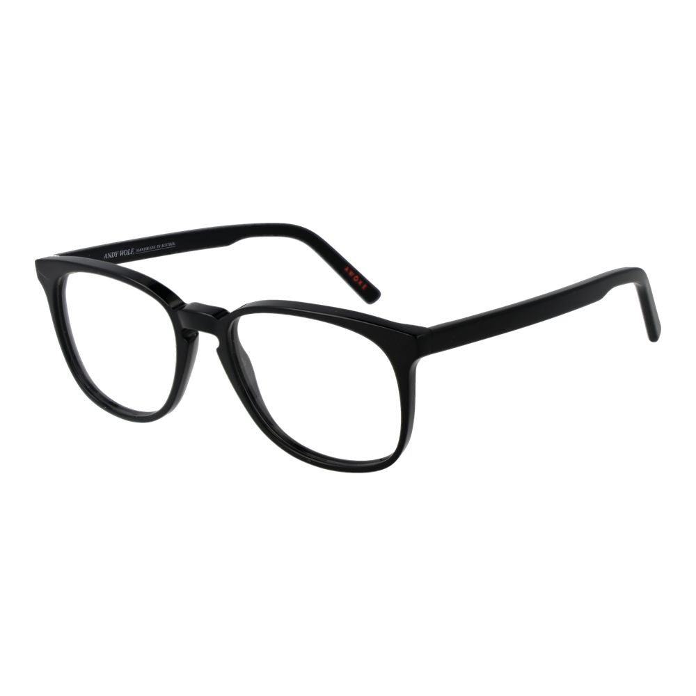 Andy Wolf Black Unisex Glasses Frame - Elegant Panto Design