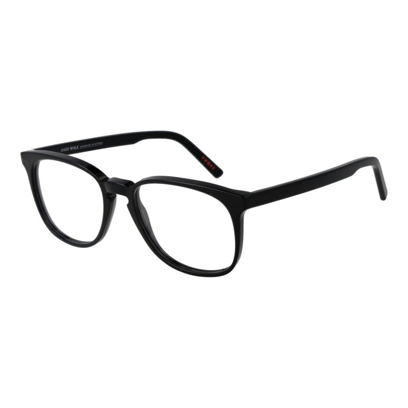 Andy Wolf Black Unisex Glasses Frame - Élégant Design Panto