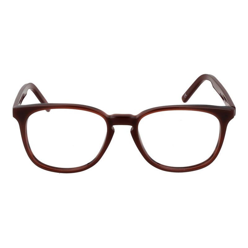 Andy Wolf Brown Unisex Glasses Frame - Classic Panto Style