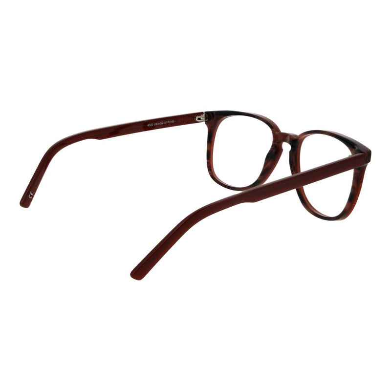 Andy Wolf Brown Unisex Glasses Frame - Classic Panto Style