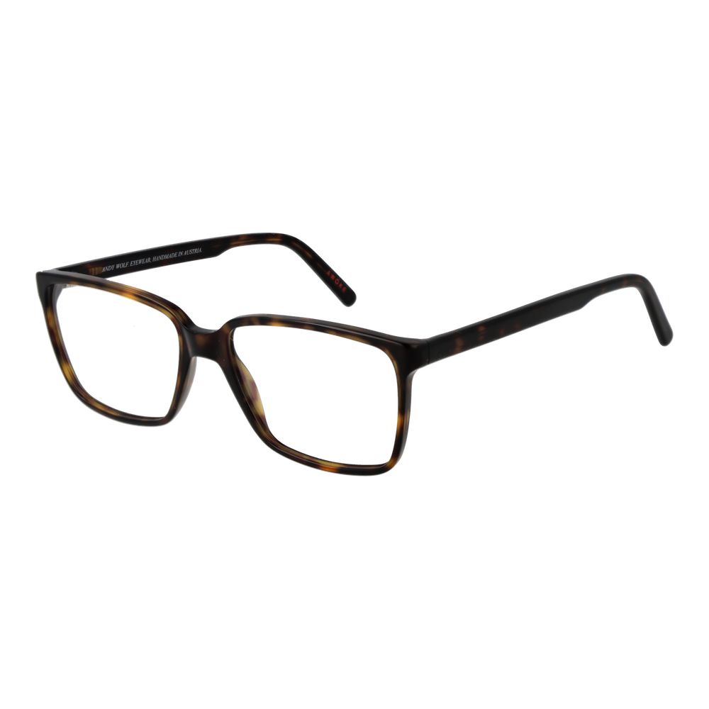 Andy Wolf Brown Unisex Glasses Frame - Stylish Rectangle Design