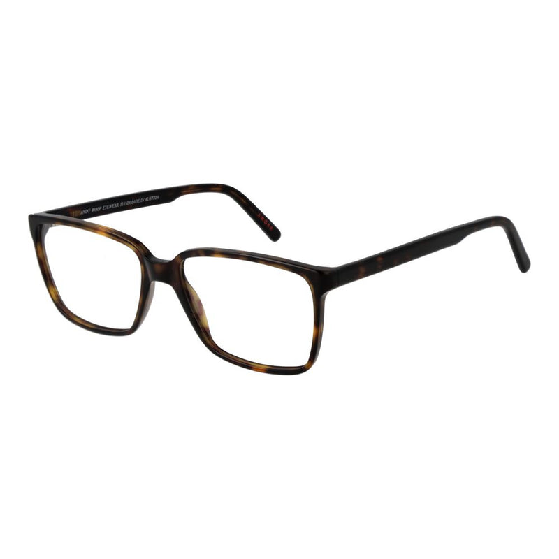Andy Wolf Brown Unisex Glasses Frame - Stylish Rectangle Design