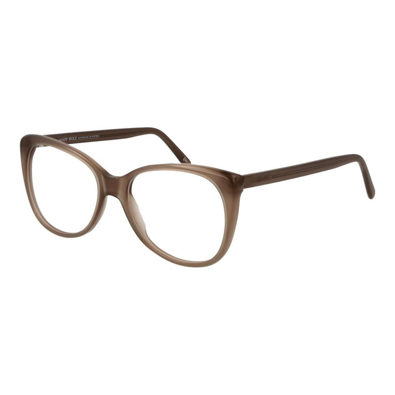 Andy Wolf Brown Unisex Glasses Frame - Stylish Cat Eye Design