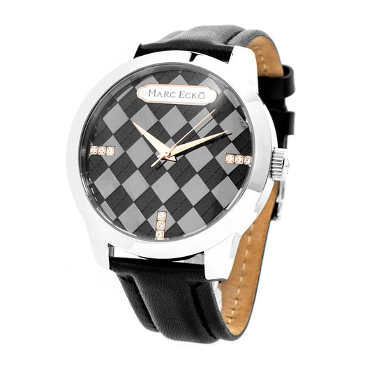 Marc Ecko Zwart Leren Horloge