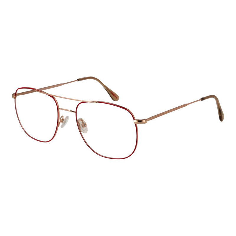 Andy Wolf Red Unisex Glasses Frame - Stylish Aviator Design