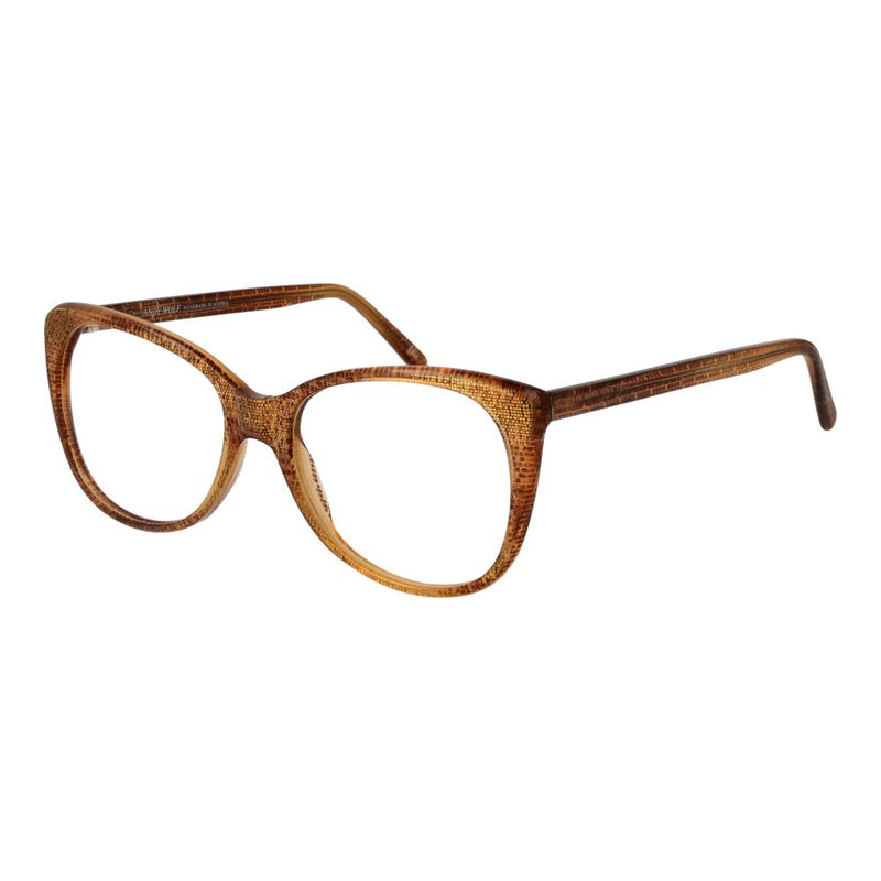 Andy Wolf Orange Unisex Glasses Frame - Cat Eye Style