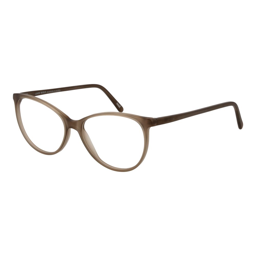 Andy Wolf Beige Unisex Glasses Frame - Chic Cat Eye Style