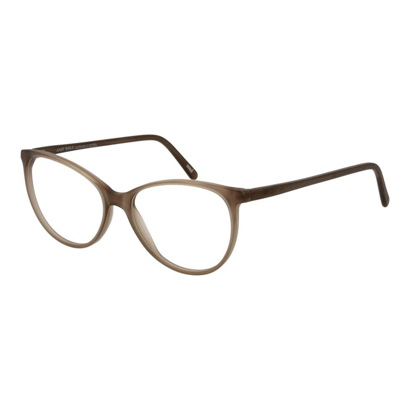 Andy Wolf Beige Unisex Glasses Frame - Chic Cat Eye Style