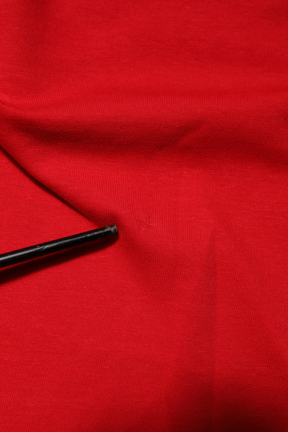 Dolce & Gabbana rood T-shirt met ronde hals en korte mouwen