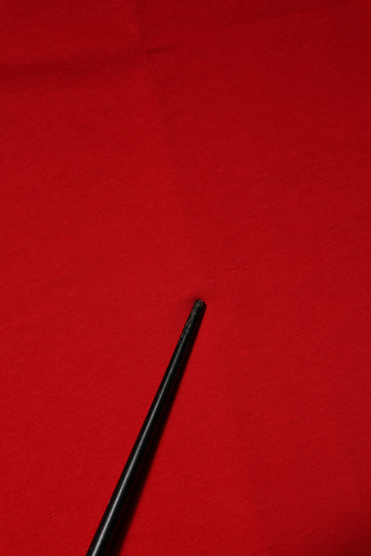 T-shirt Dolce & Gabbana rouge en coton à manches courtes et col rond.