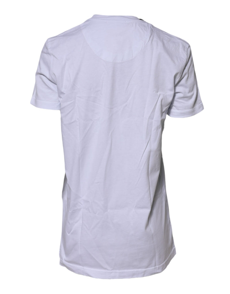 Dolce & Gabbana White Short Sleeves Crew Neck Top T-shirt