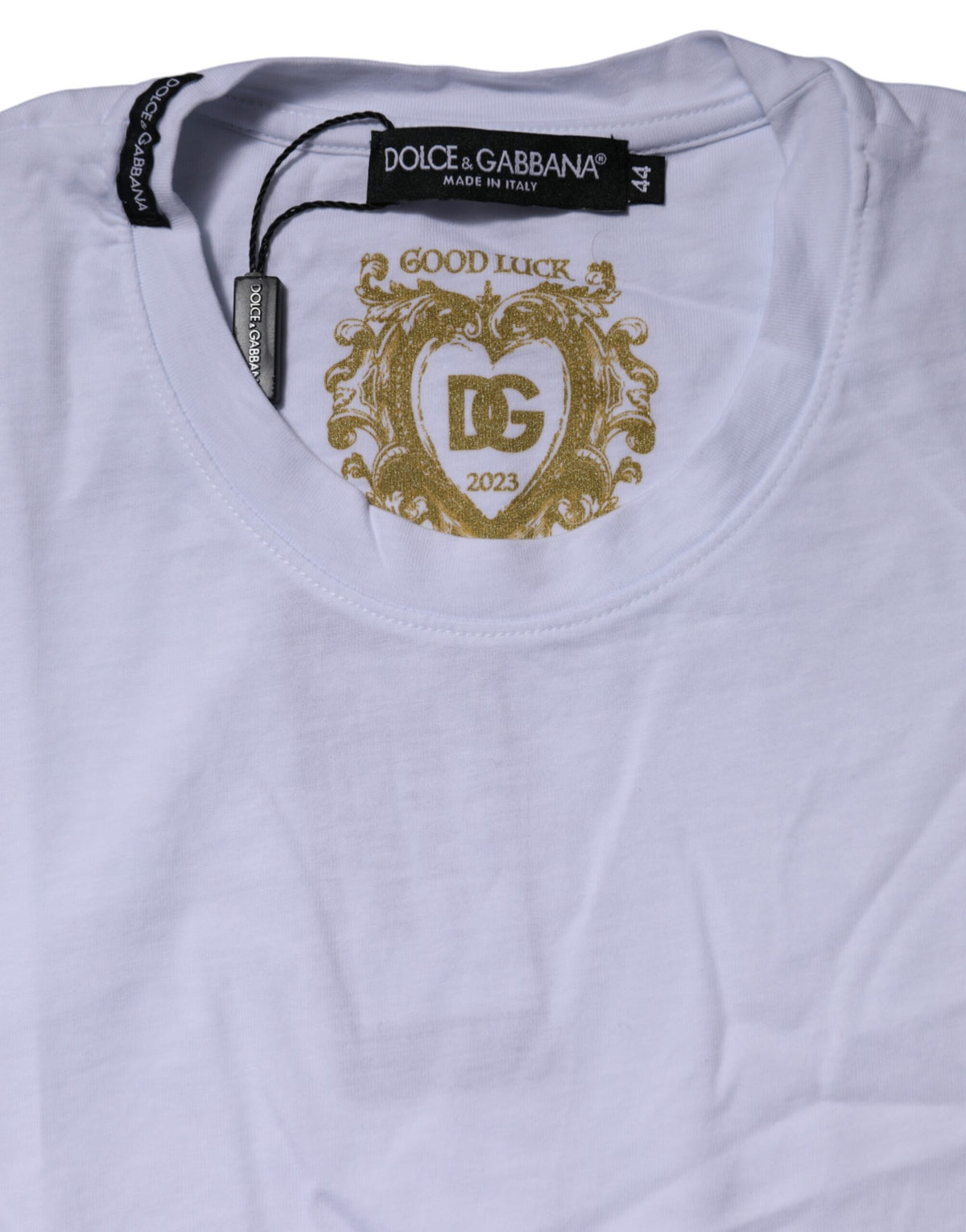 Dolce & Gabbana T-shirt Blanc à Manches Courtes pour Femme