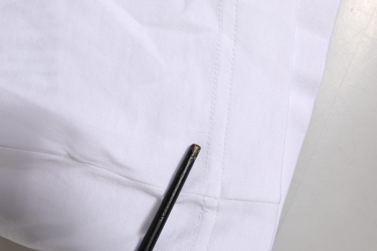 Dolce & Gabbana T-shirt Blanc à Manches Courtes avec Logo DG