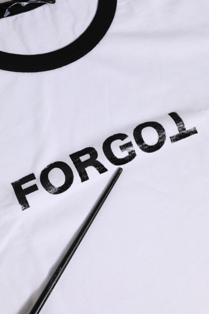 Dolce & Gabbana T-shirt Cropped Blanc en Coton à Col Rond