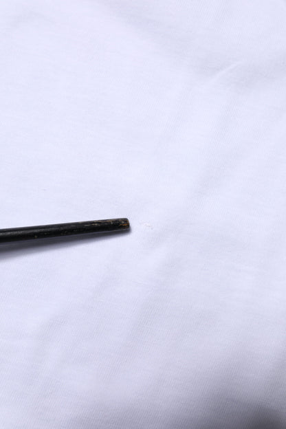 Dolce & Gabbana wit katoenen T-shirt met ronde hals en de tekst 'Goodluck 2023'