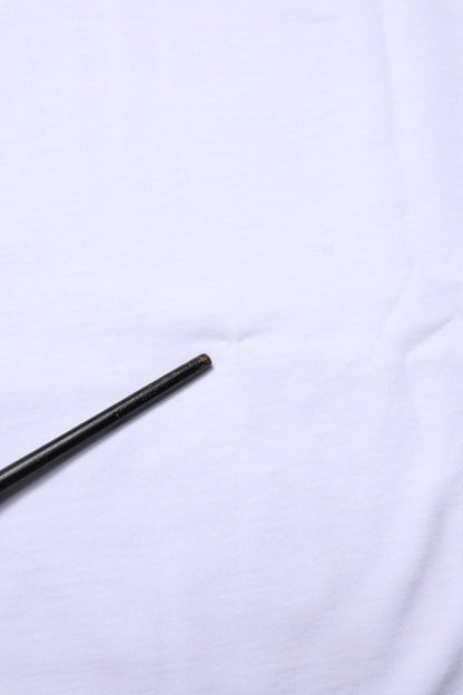 Dolce & Gabbana wit katoenen T-shirt met ronde hals en de tekst 'Goodluck 2023'