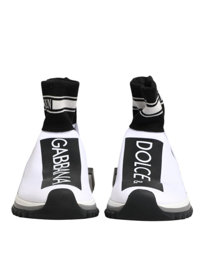Sneakers blanches et noires Sorrento de Dolce & Gabbana