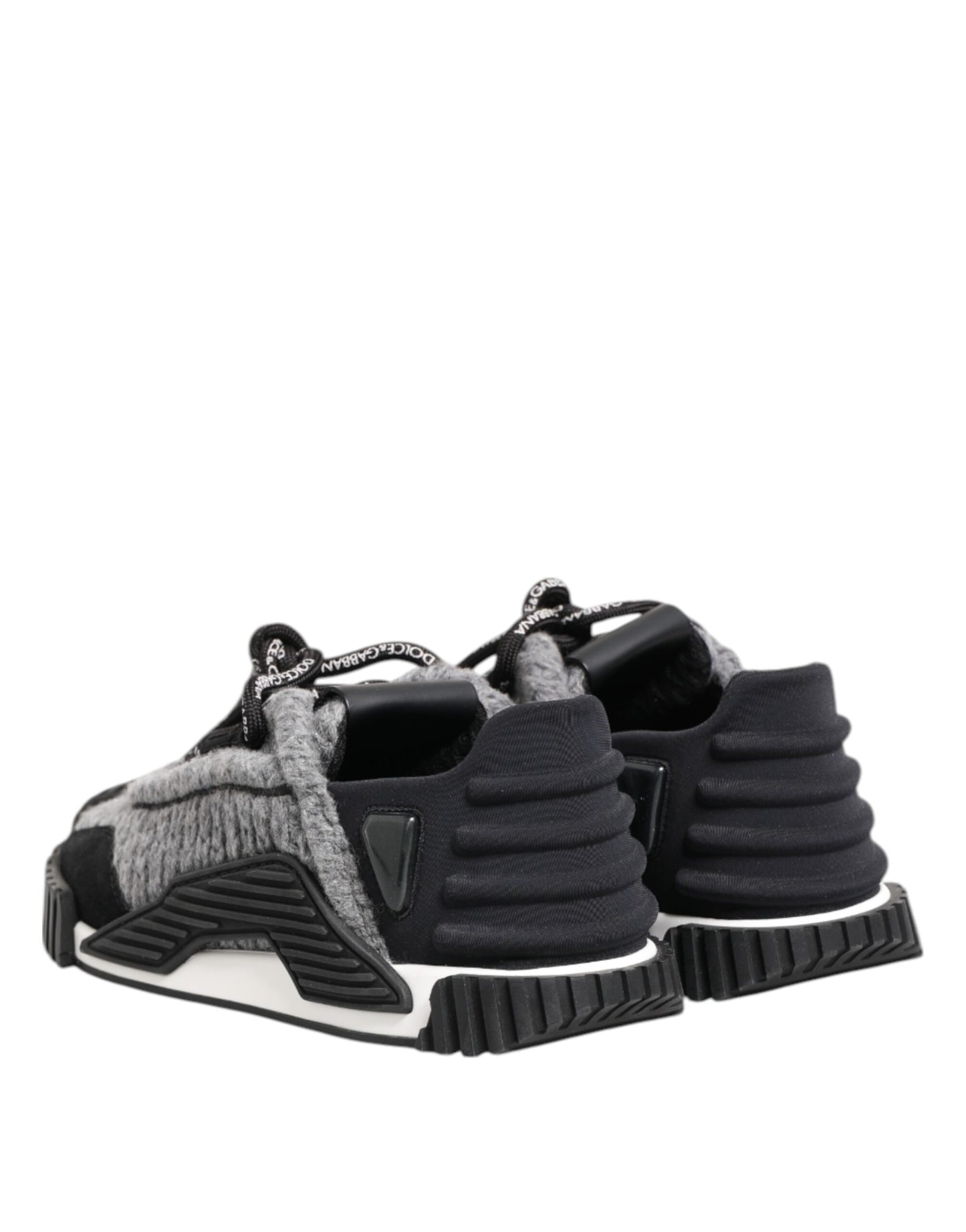 Dolce & Gabbana Zwarte Grijze NS1 Lage Sneakers