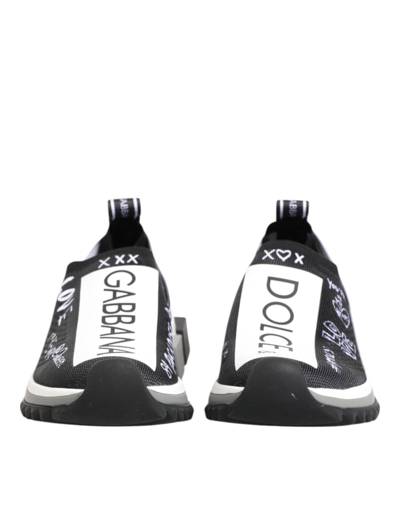 Dolce & Gabbana Sorrento Low Top Sneakers Noir et Blanc