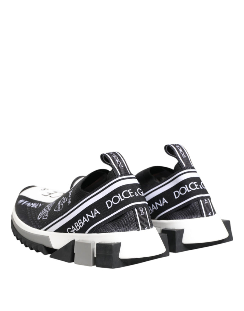 Dolce & Gabbana Sorrento Low Top Sneakers Noir et Blanc