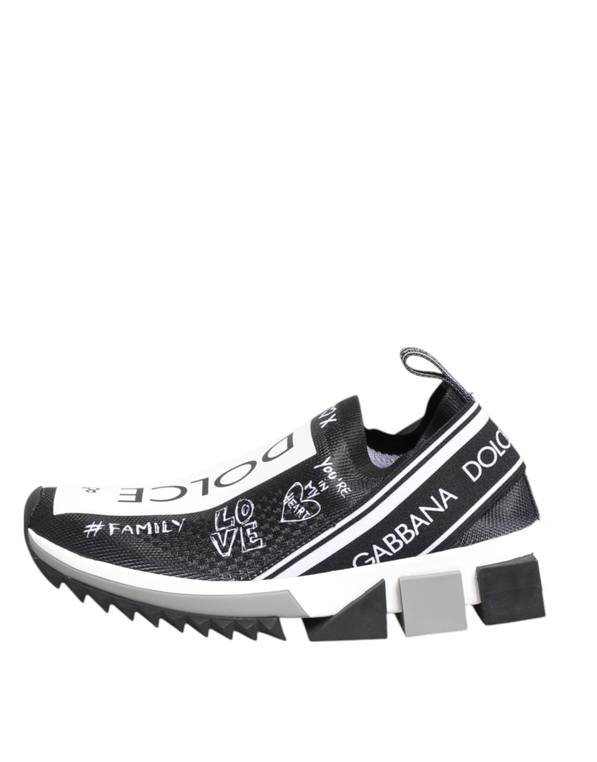Dolce & Gabbana Sorrento Low Top Sneakers Noir et Blanc