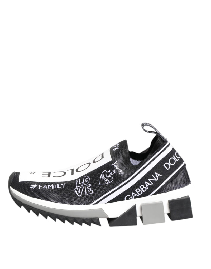 Dolce & Gabbana Sorrento Low Top Sneakers Noir et Blanc