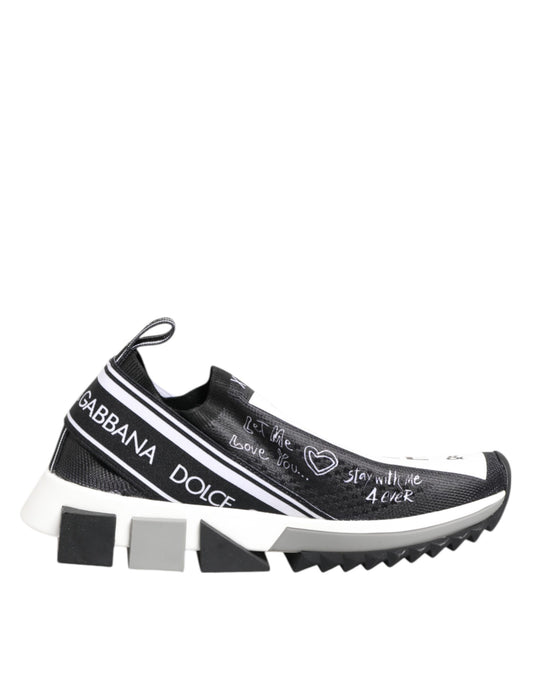 Sneakers basses Sorrento noires et blanches Dolce & Gabbana