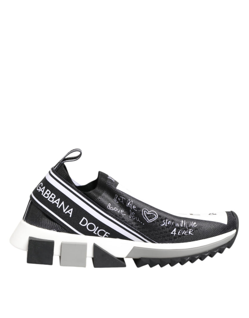 Dolce & Gabbana Sorrento Low Top Sneakers Noir et Blanc