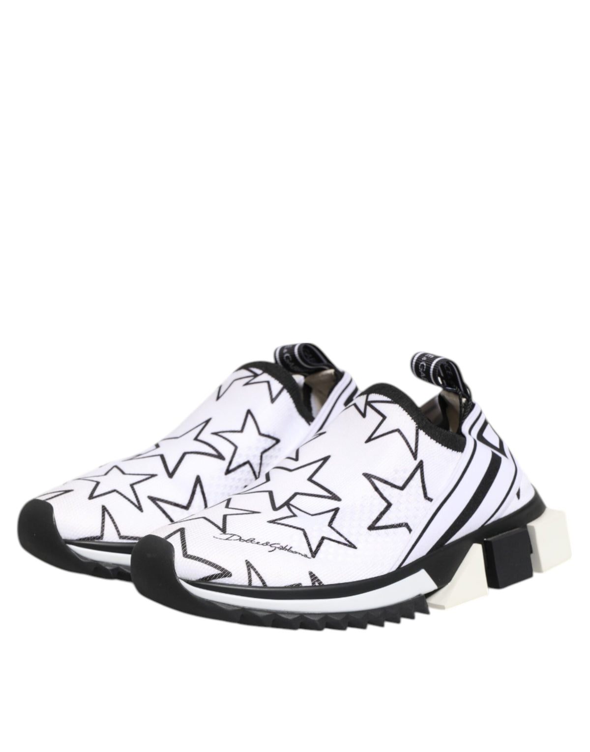 Dolce & Gabbana Sorrento Low Top Sneakers - White Stars