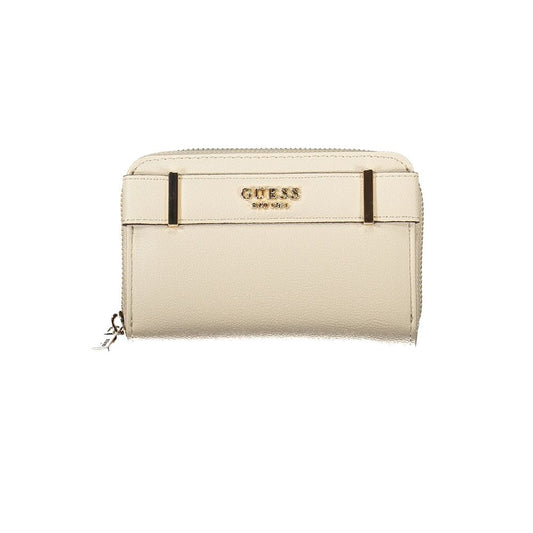 Portefeuille Guess Jeans en polyéthylène beige
