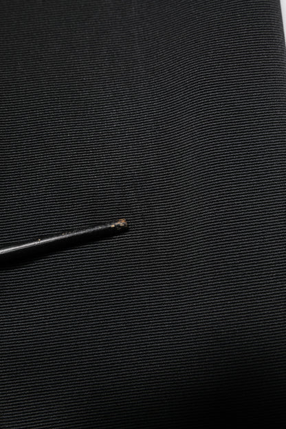 Dolce & Gabbana Black Acetate HighWaist Tapered Trouser Pants