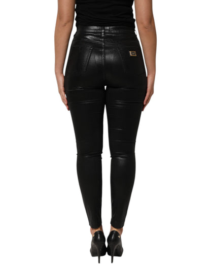Dolce & Gabbana Black High Waist Skinny GRACE Denim Jeans