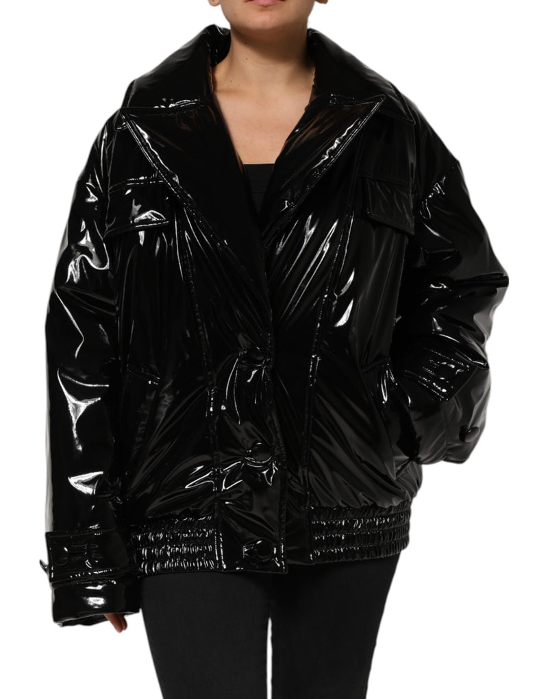 Dolce & Gabbana Black Quilted Puffer Jacket