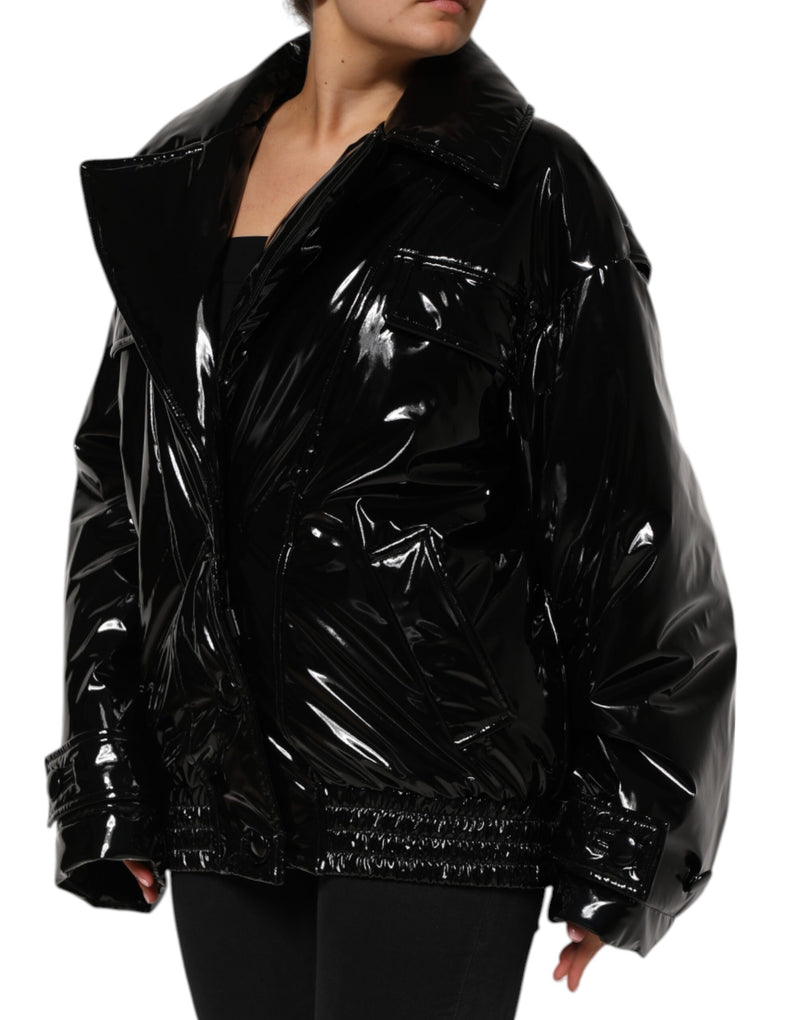 Dolce & Gabbana Black Quilted Puffer Jacket