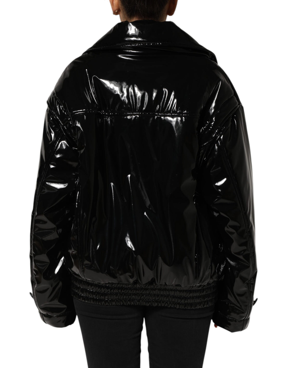 Dolce & Gabbana Black Quilted Puffer Jacket