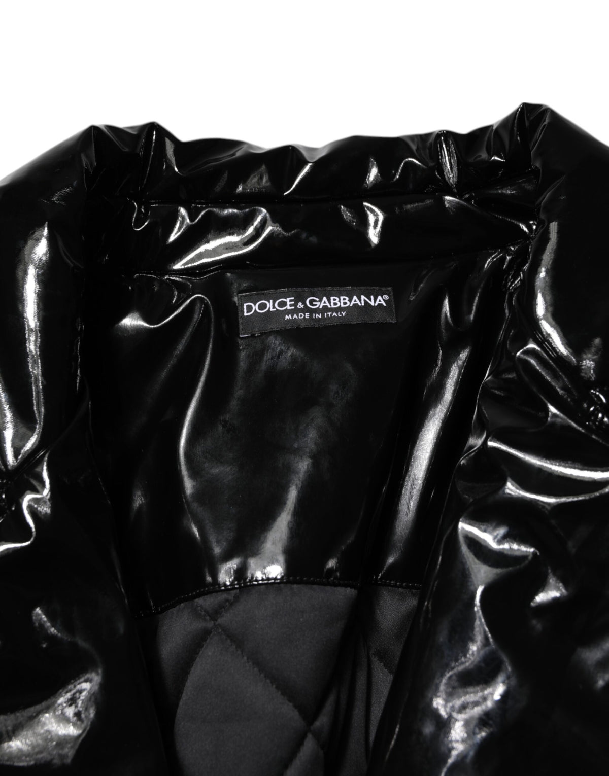 Dolce & Gabbana Black Quilted Puffer Jacket